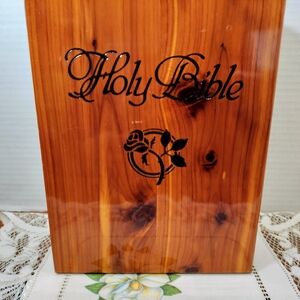 Wooden Holy Bible Stand